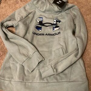 Light blue under armour sweatshirt
